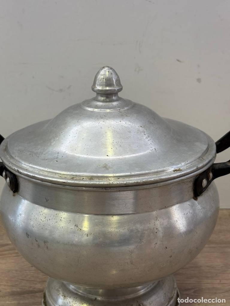 Vintage: SOPERA DE ALUMINIO.. - Foto 6