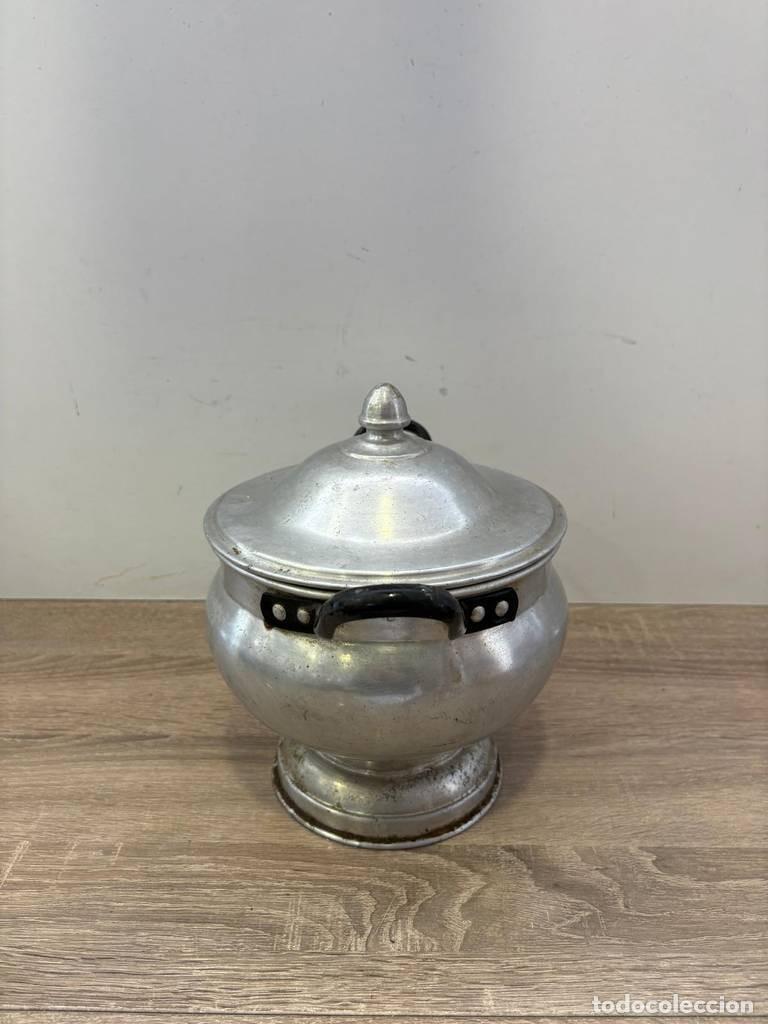 Vintage: SOPERA DE ALUMINIO.. - Foto 7