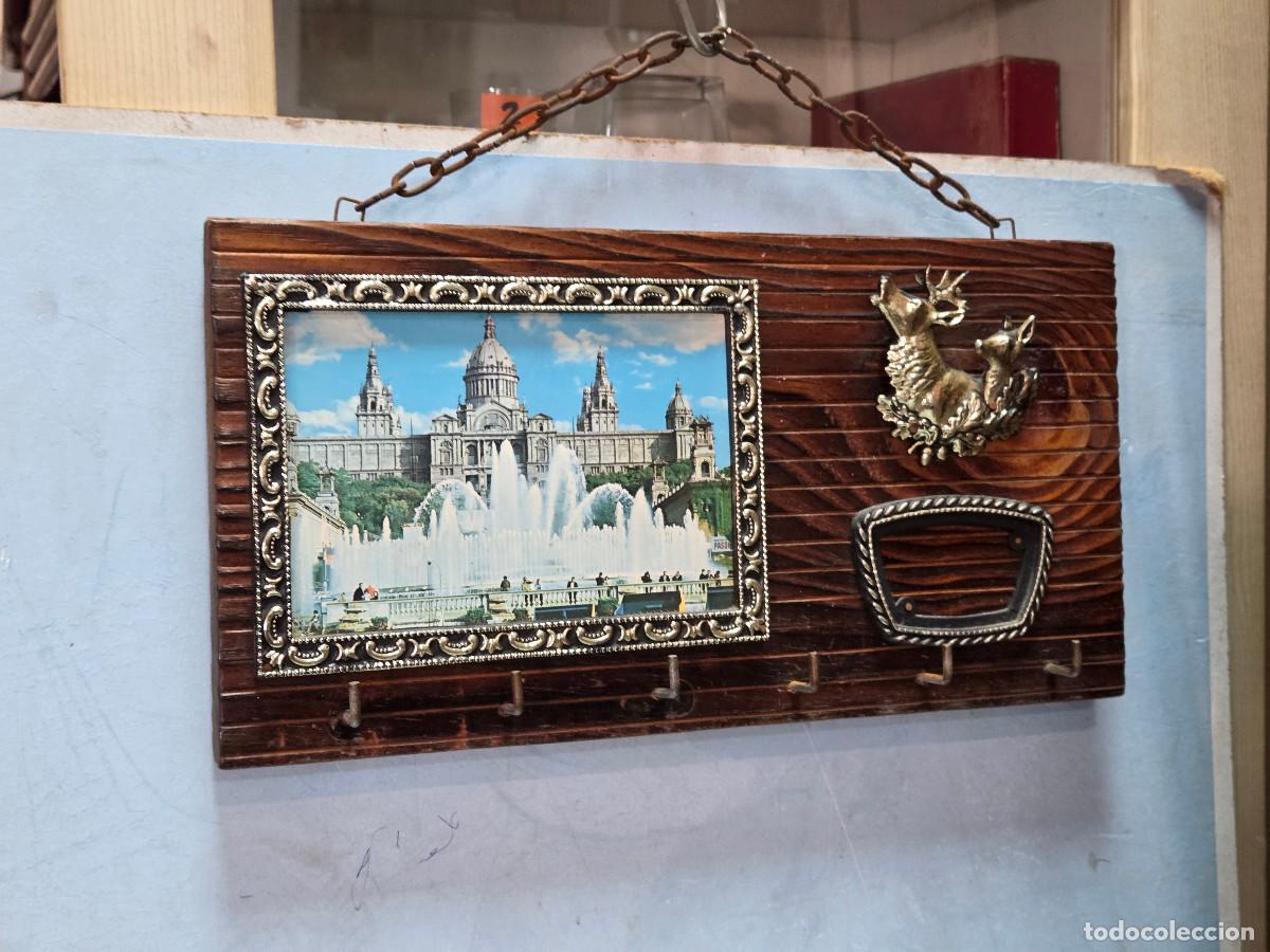 Vintage: colgador de llaves de madera - Foto 1