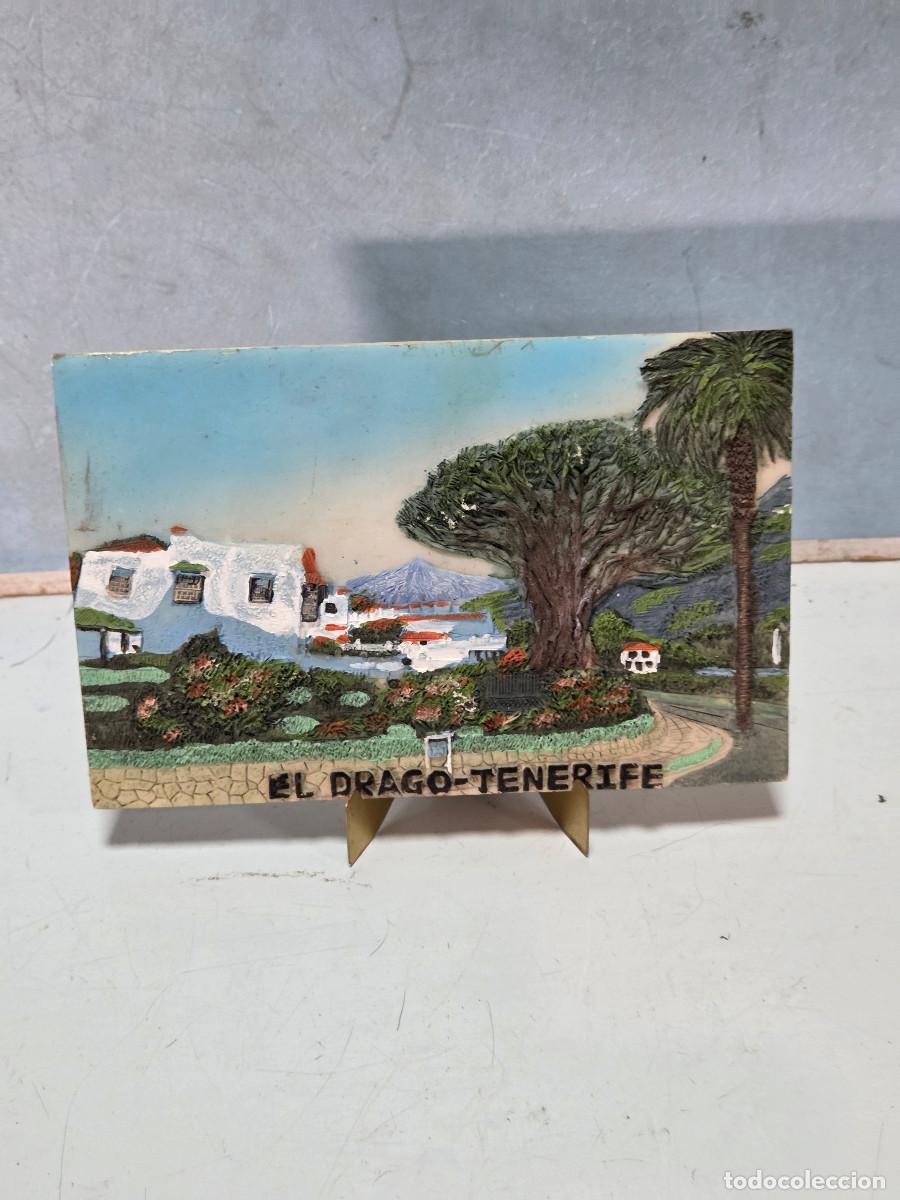 Vintage: placa de paisaje acrilico - Foto 1