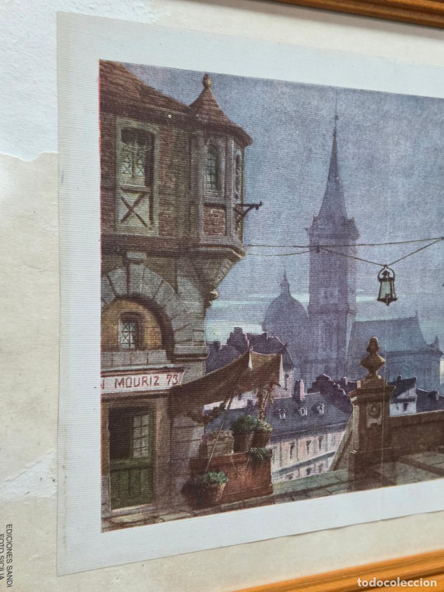 Vintage: cuadro con lamina antigua - Foto 3