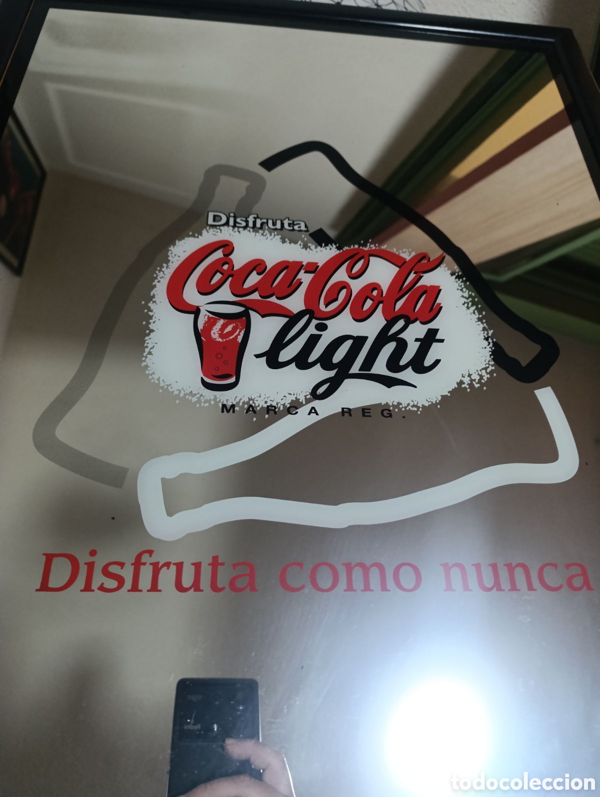 Vintage: espejo publicitario de Coca-Cola Light - Foto 3