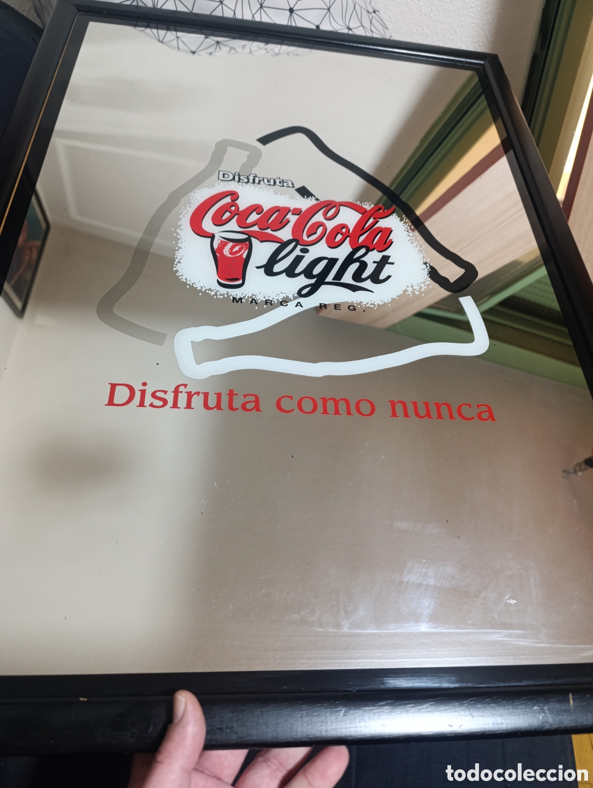Vintage: espejo publicitario de Coca-Cola Light - Foto 4
