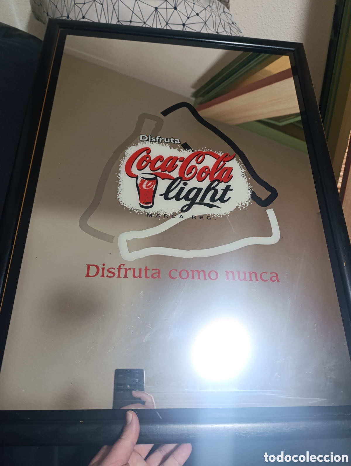 Vintage: espejo publicitario de Coca-Cola Light - Foto 1