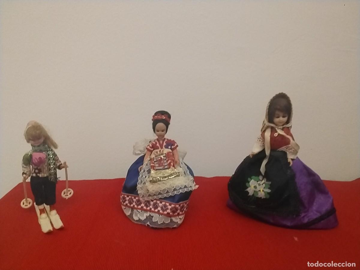 Vintage: 3 MU&Ntilde;ECAS ANTIGUAS ESQUIADORA - Foto 1
