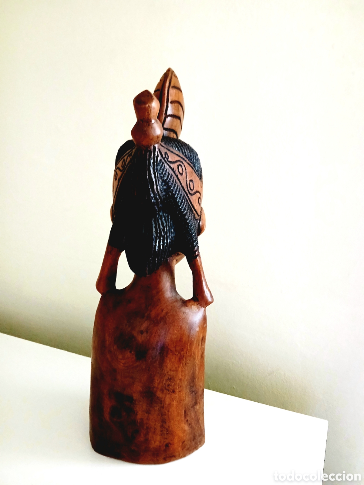Vintage: Busto mujer africana teca - Foto 3