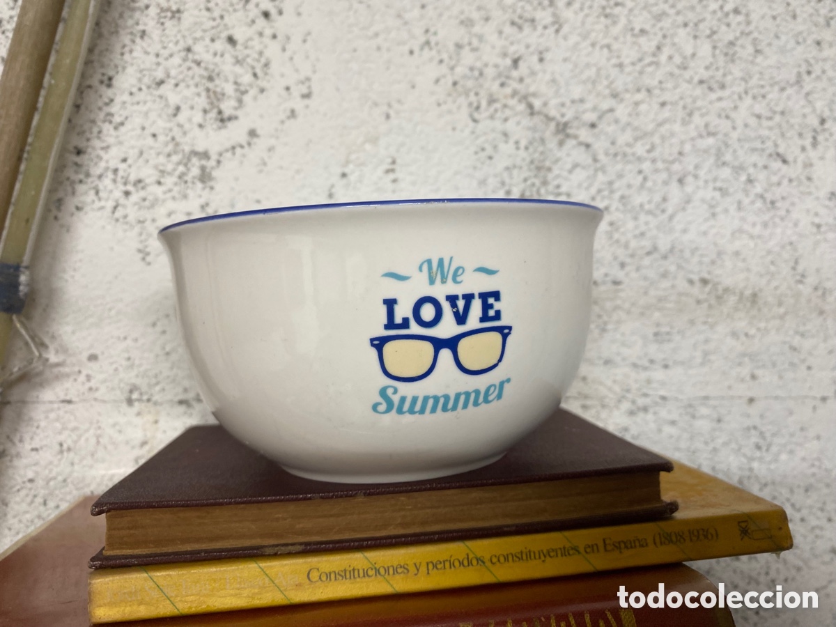 Vintage: Cuenco de cer&aacute;mica we love summer - Foto 1
