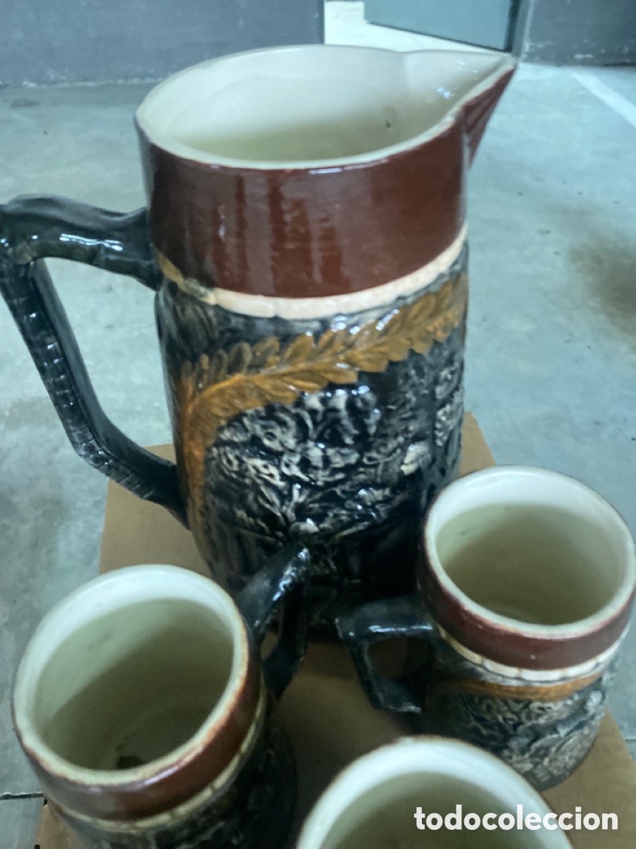 Vintage: Conjunto jarras de cerveza alemanas Stein - Foto 9