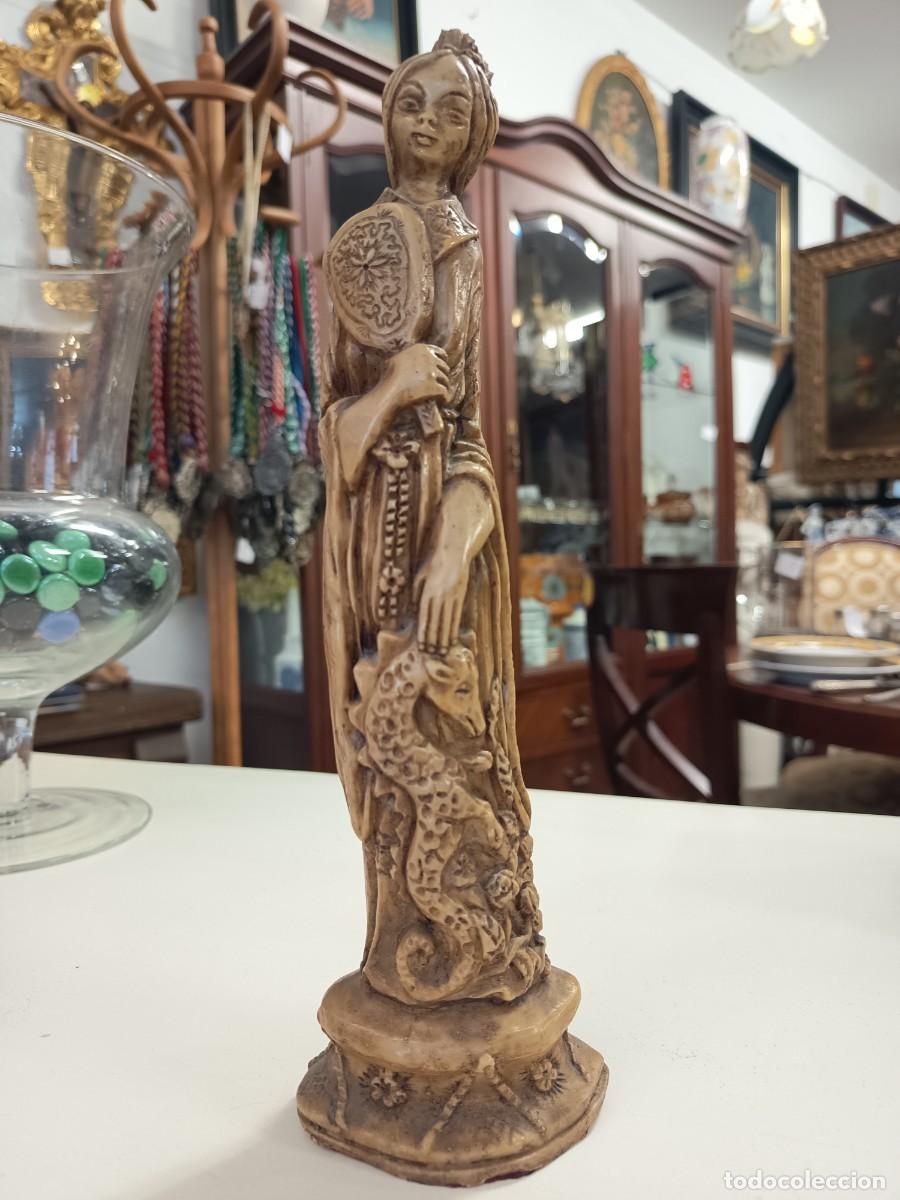 Vintage: Figura Oriental Mujer - Foto 2