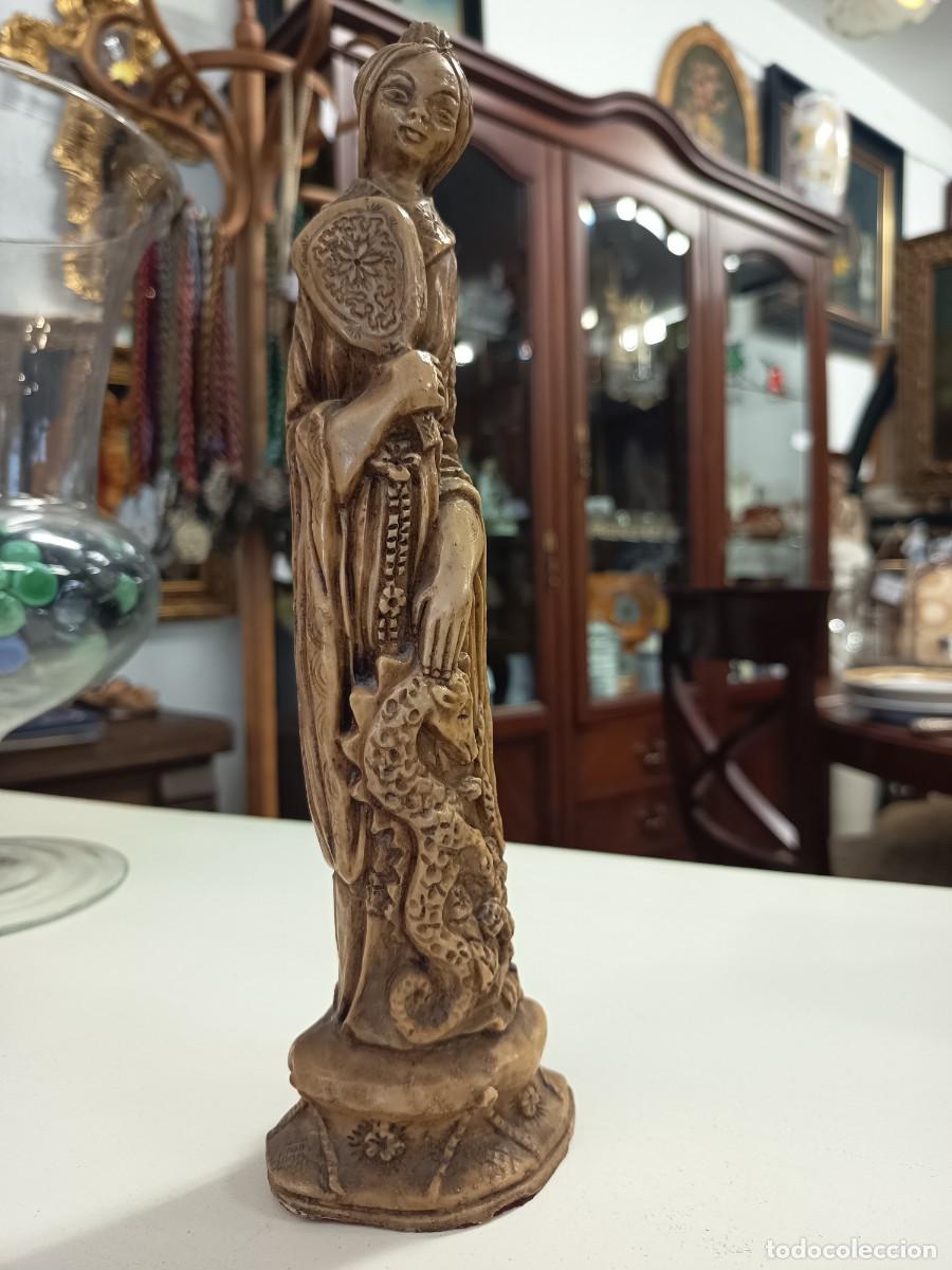 Vintage: Figura Oriental Mujer - Foto 3