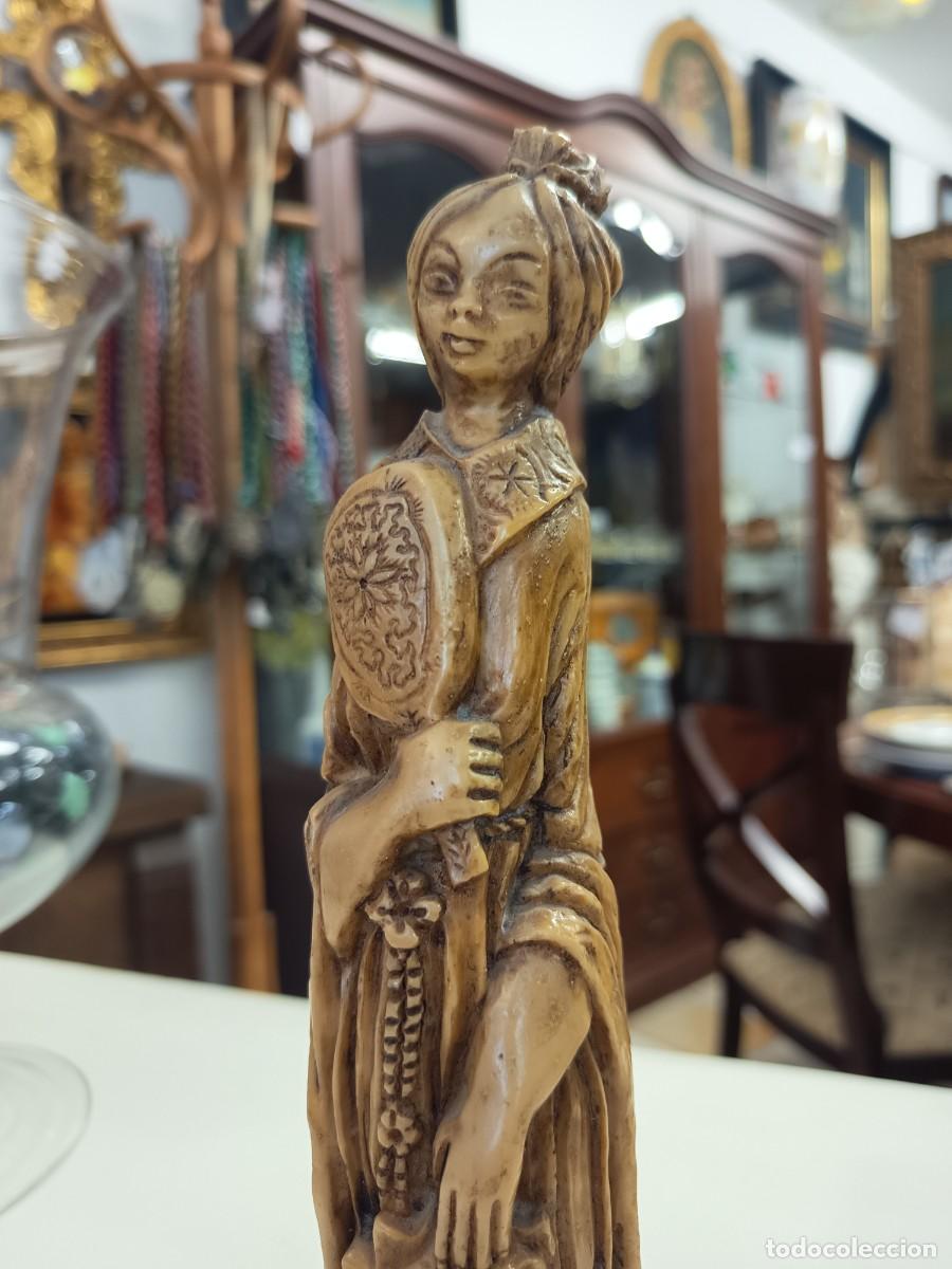 Vintage: Figura Oriental Mujer - Foto 6