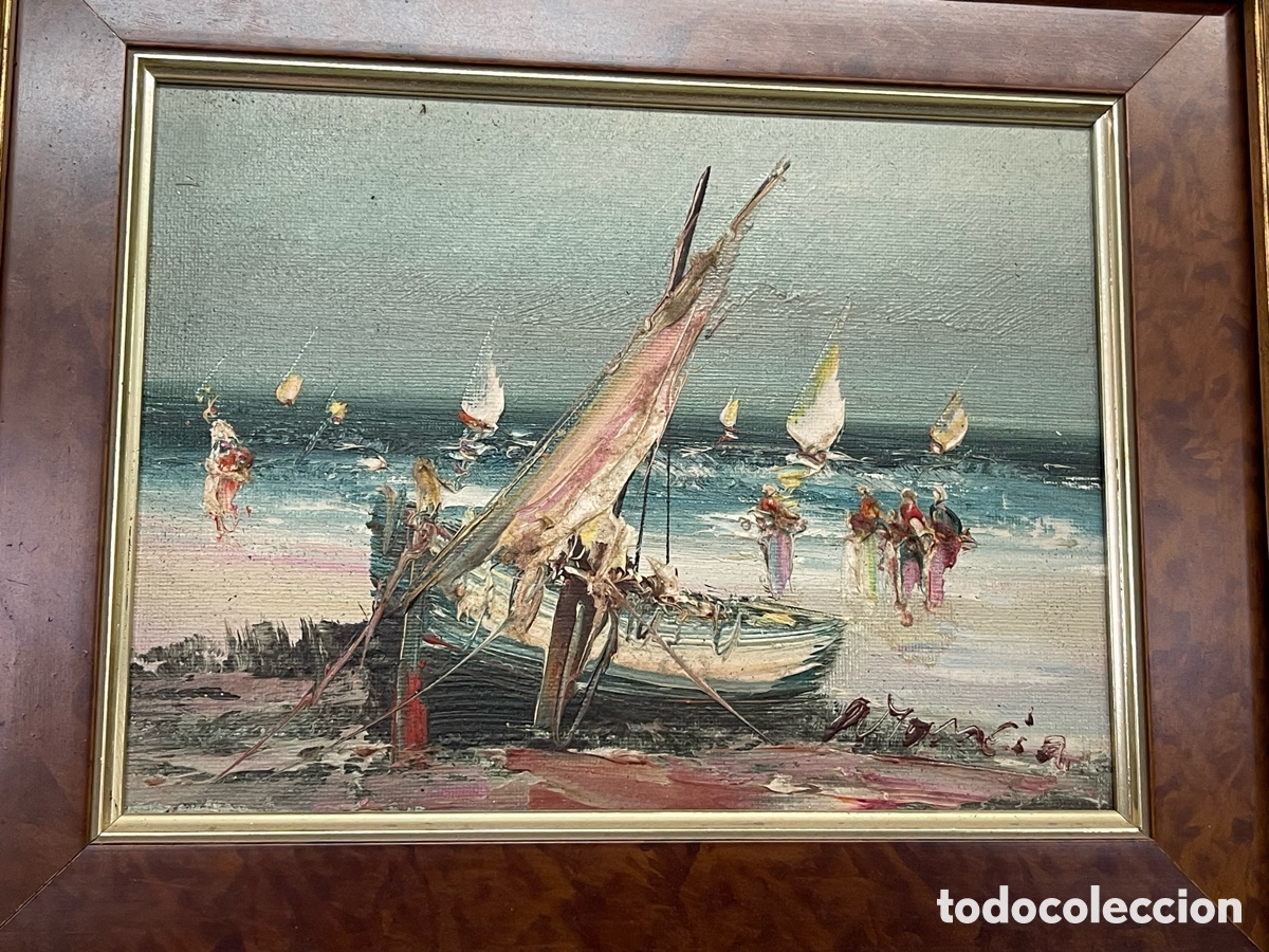 Vintage: Bonito cuadro de barco - Foto 2