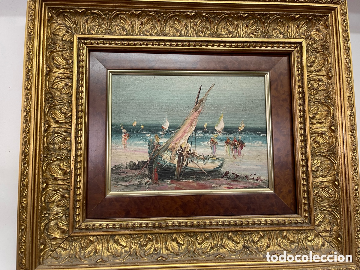 Vintage: Bonito cuadro de barco - Foto 1