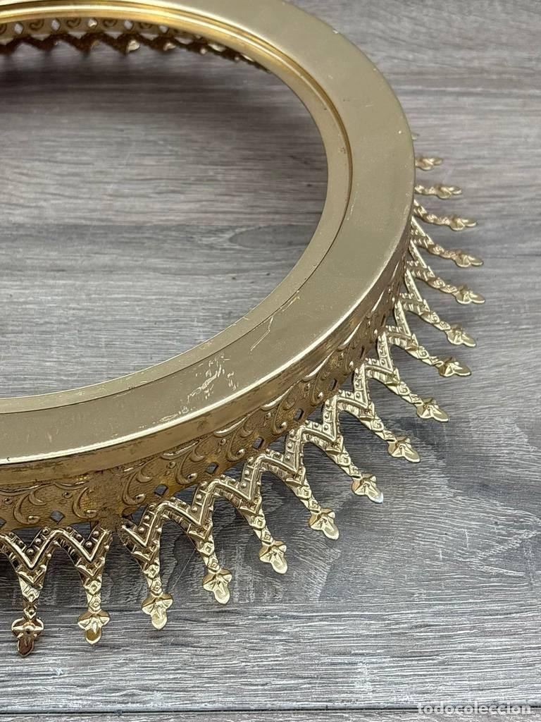 Vintage: CORONA DE ESPEJO O L&Aacute;MPARA - Foto 7