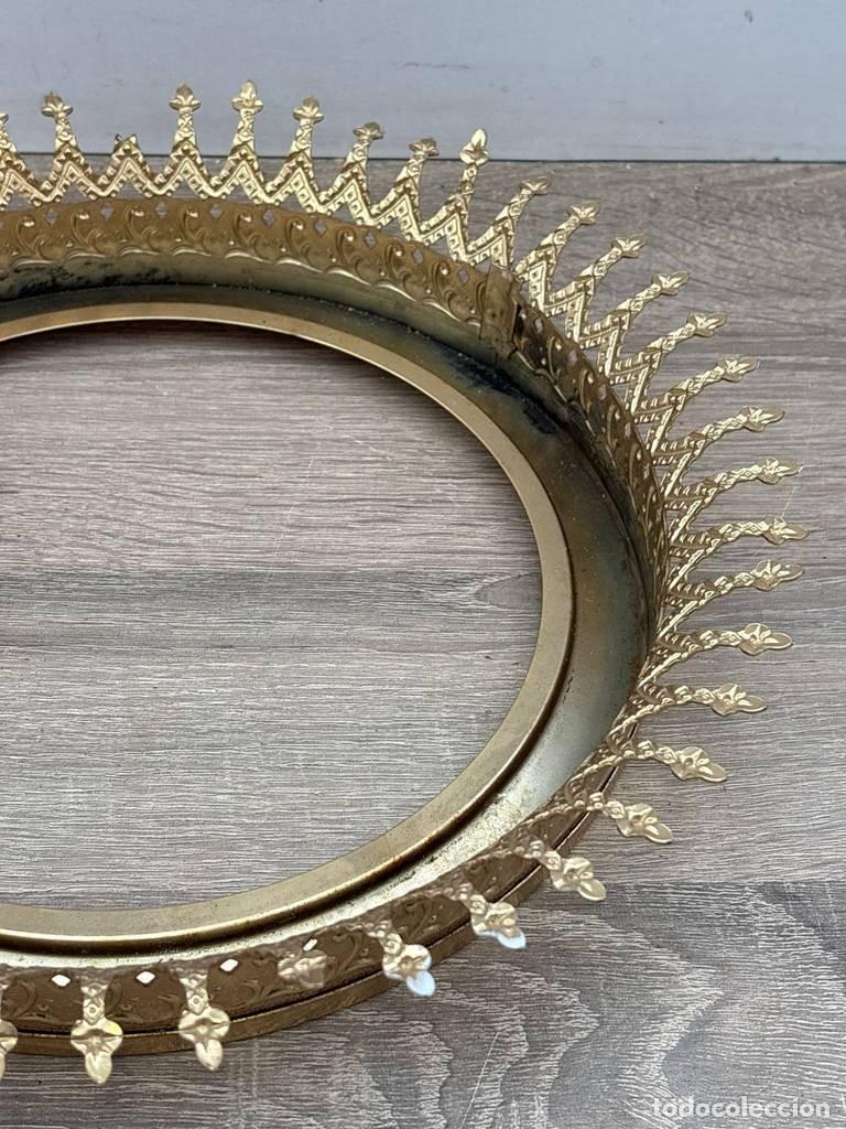 Vintage: CORONA DE ESPEJO O L&Aacute;MPARA - Foto 8