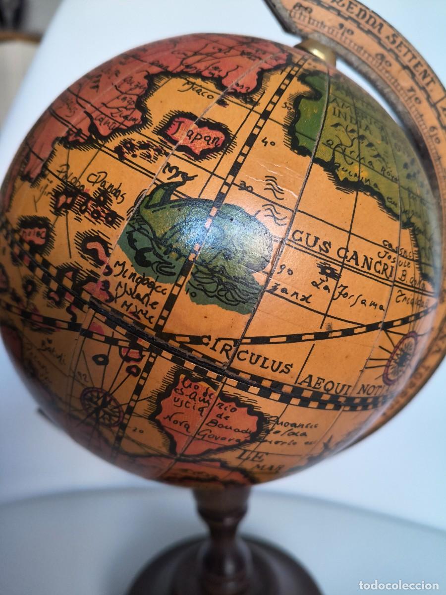 Vintage: Globo terr&aacute;queo, base de madera - Foto 3