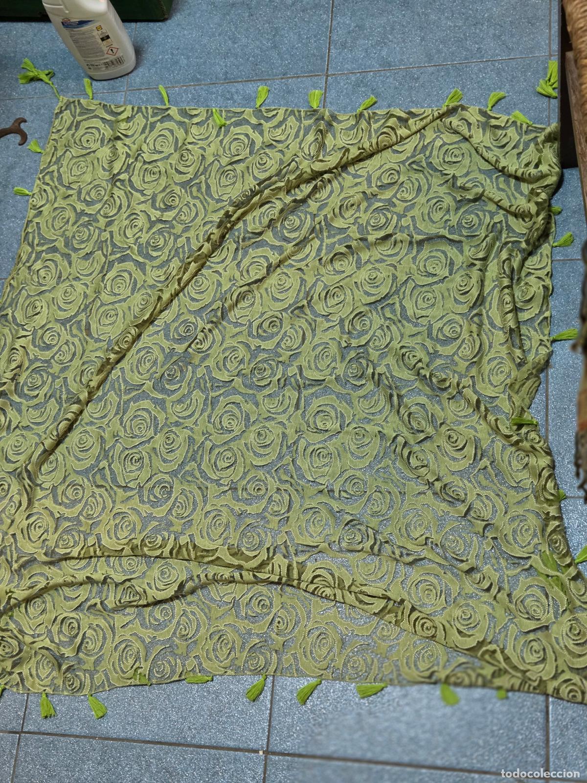 Vintage: pa&ntilde;uelo de se&ntilde;ora en verde - Foto 1