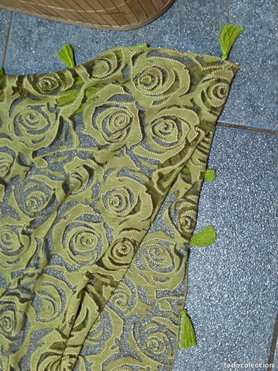 Vintage: pa&ntilde;uelo de se&ntilde;ora en verde - Foto 2