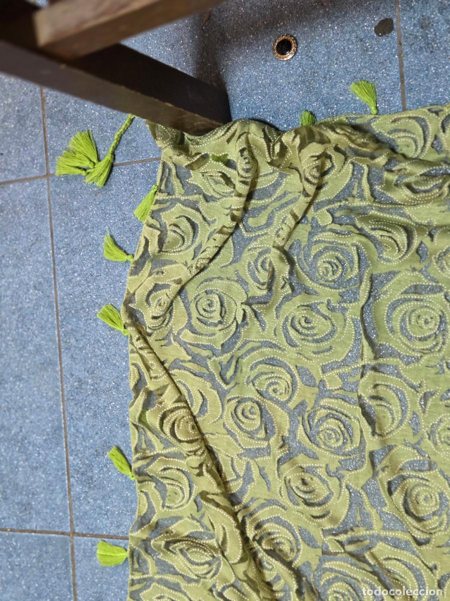 Vintage: pa&ntilde;uelo de se&ntilde;ora en verde - Foto 4