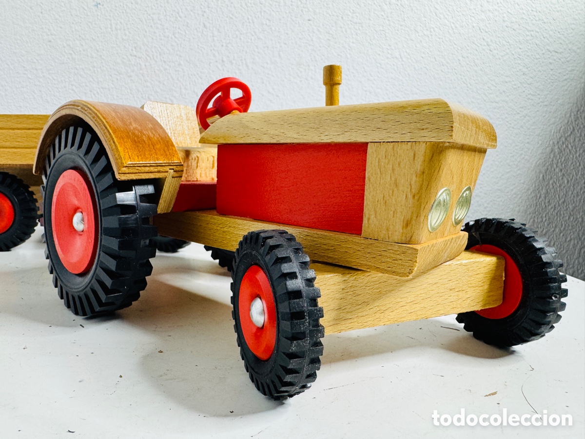 Vintage: Tractor Madera Made in RDA - Foto 3