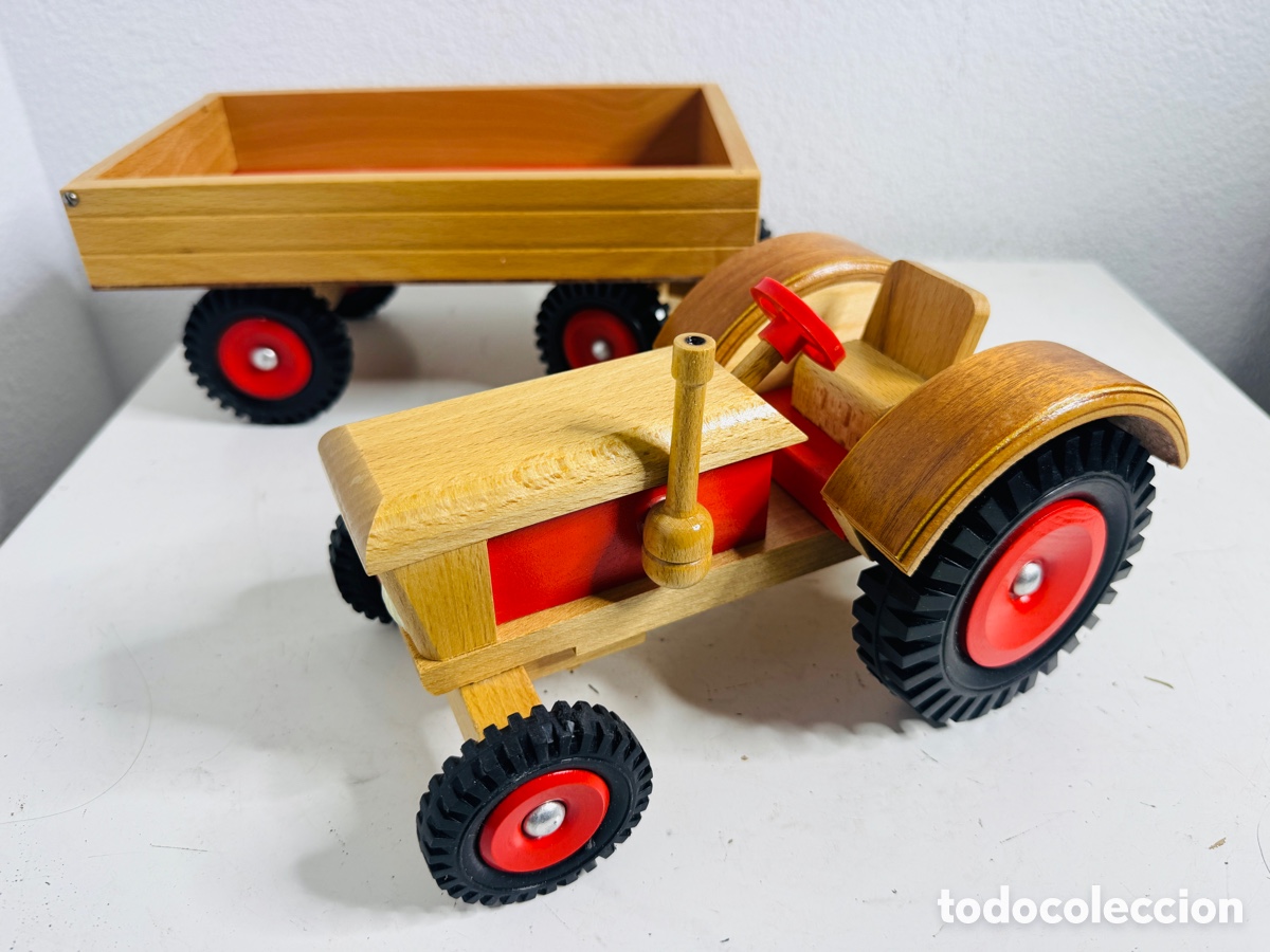 Vintage: Tractor Madera Made in RDA - Foto 7
