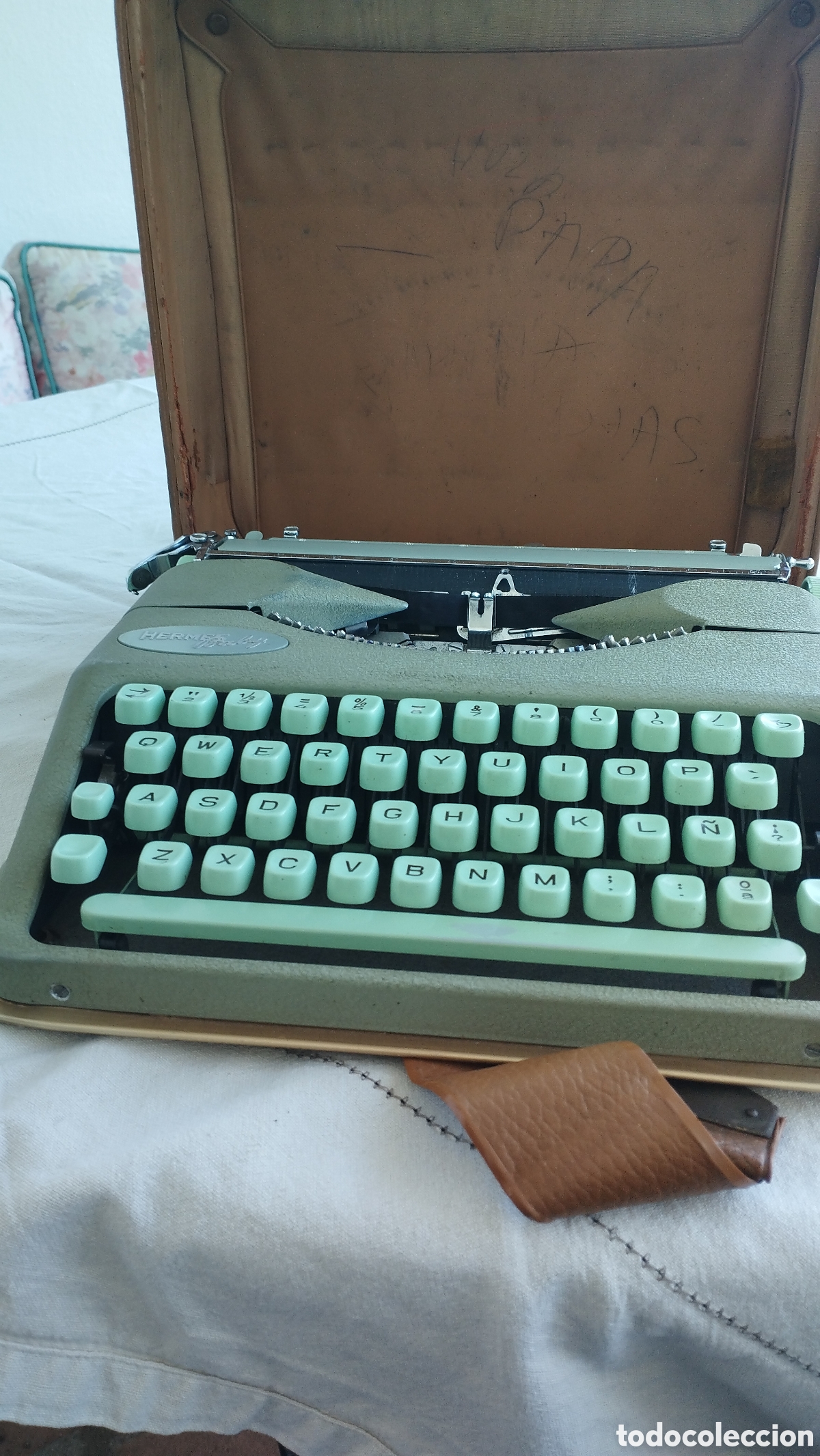 Vintage: Maquina de escribir Hermes 1940 - Foto 4