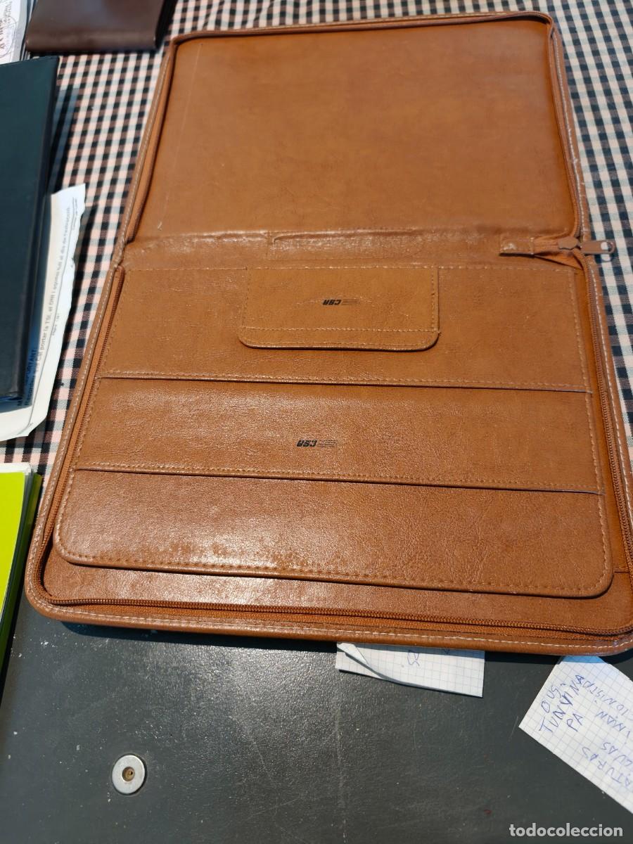 Vintage: Lote portadocumentos y cartera,tres piezas. - Foto 5