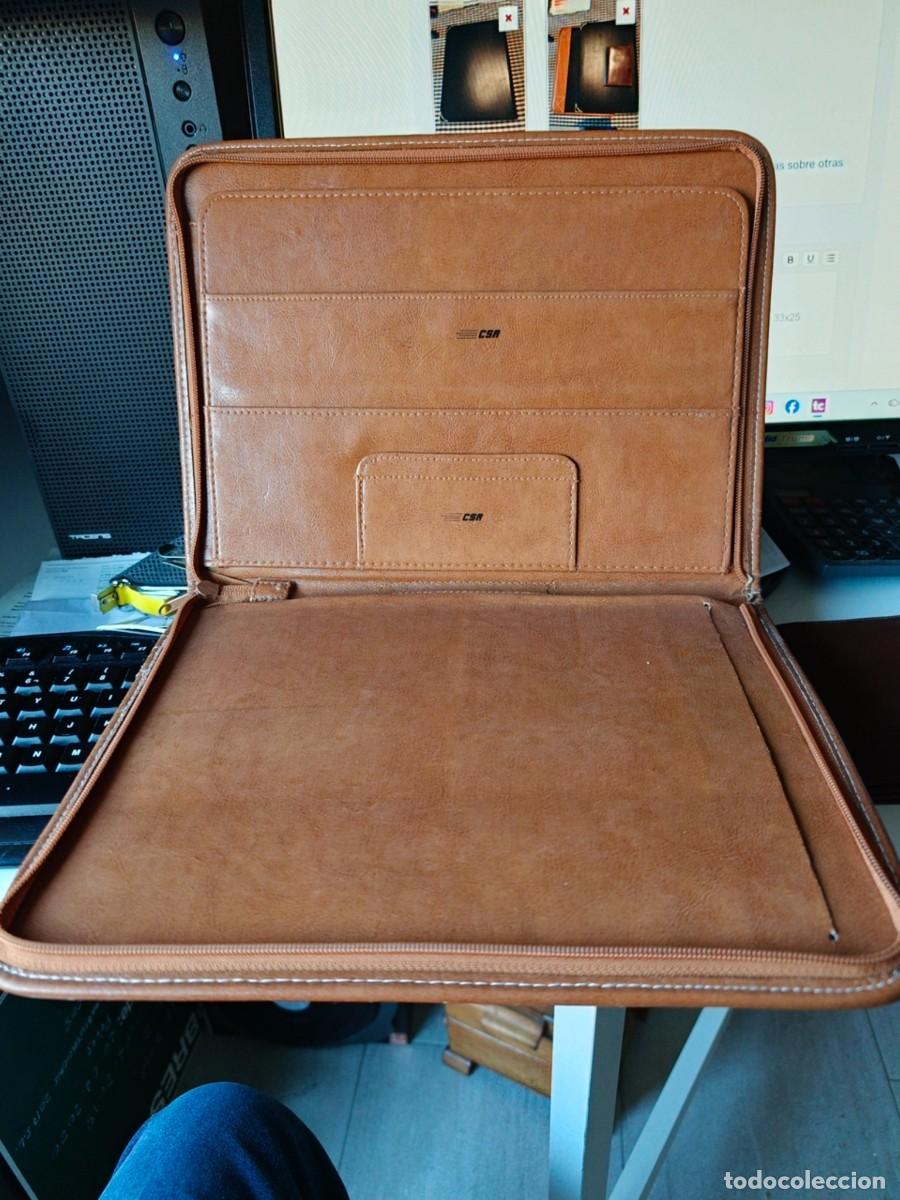 Vintage: Lote portadocumentos y cartera,tres piezas. - Foto 11