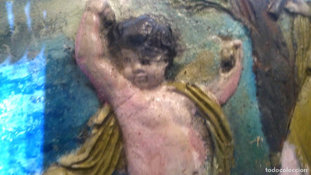 Vintage: CUADRO CON MITOLOG&Iacute;A GRIEGA EN RELIEVE - Foto 2