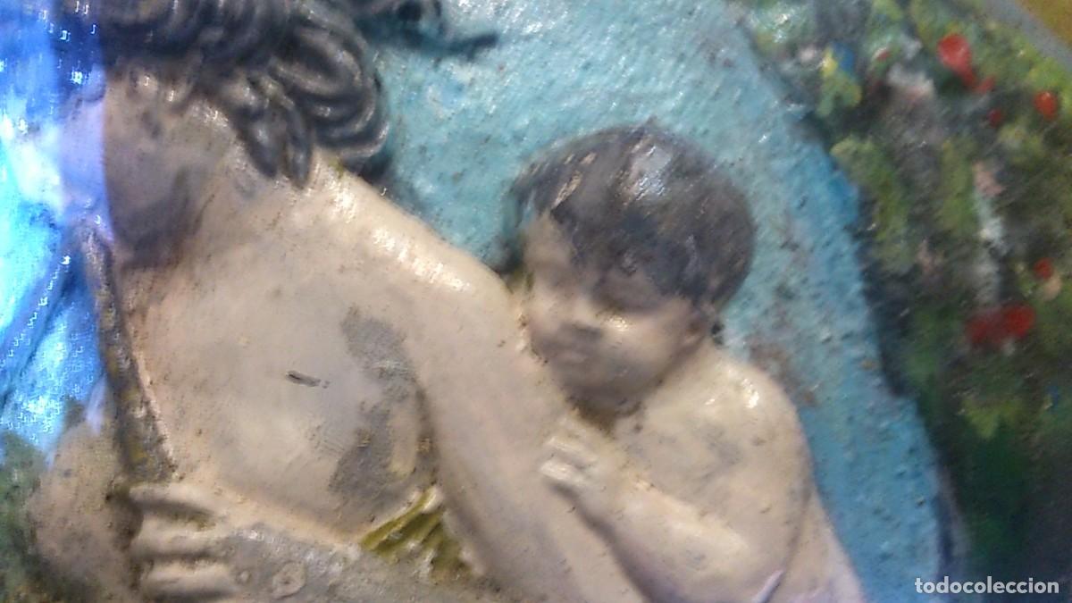 Vintage: CUADRO CON MITOLOG&Iacute;A GRIEGA EN RELIEVE - Foto 4