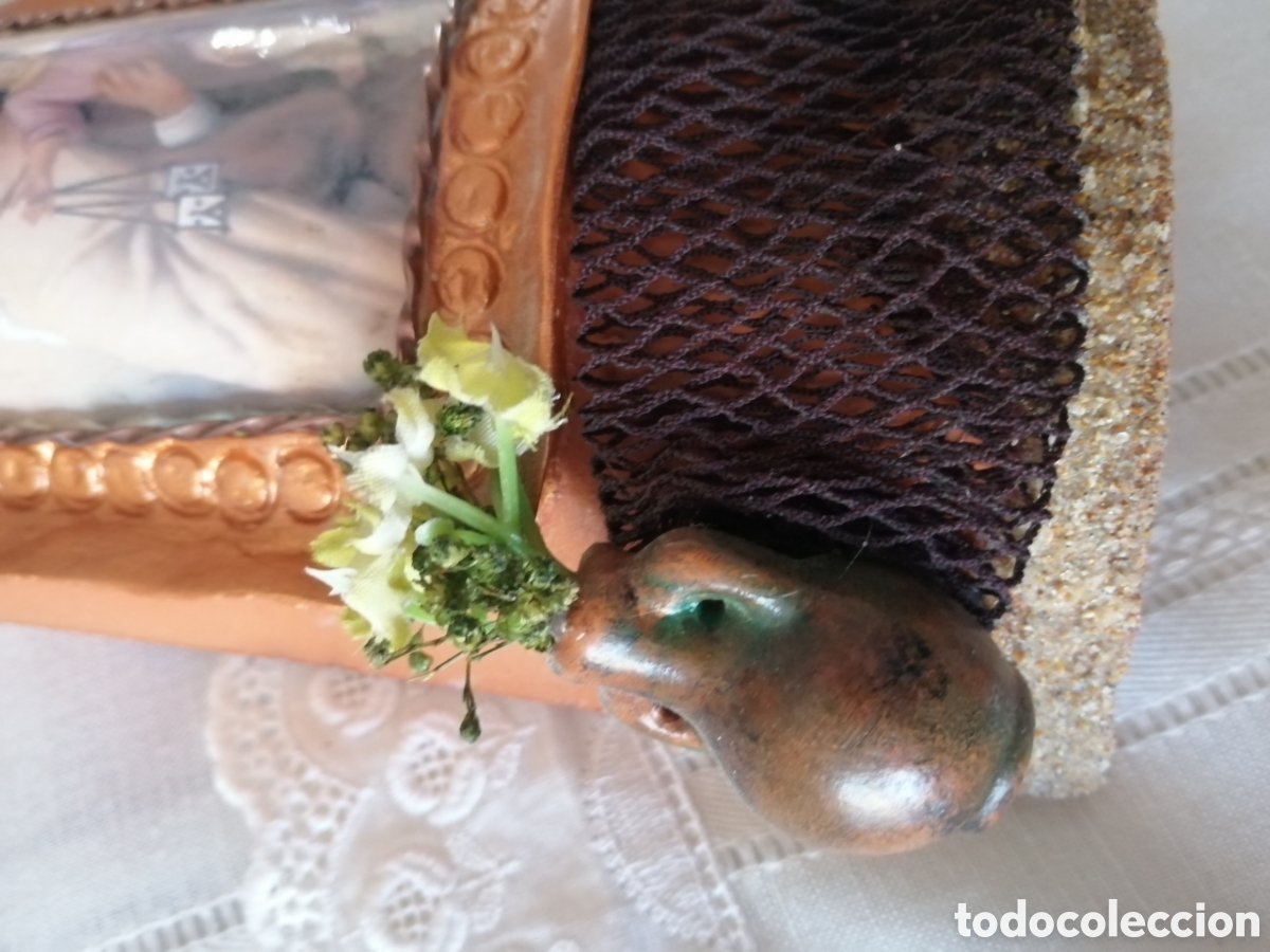 Vintage: Teja decorada Virgen del Carmen - Foto 3