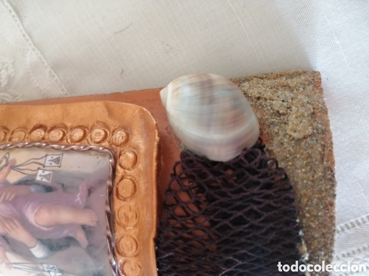 Vintage: Teja decorada Virgen del Carmen - Foto 4