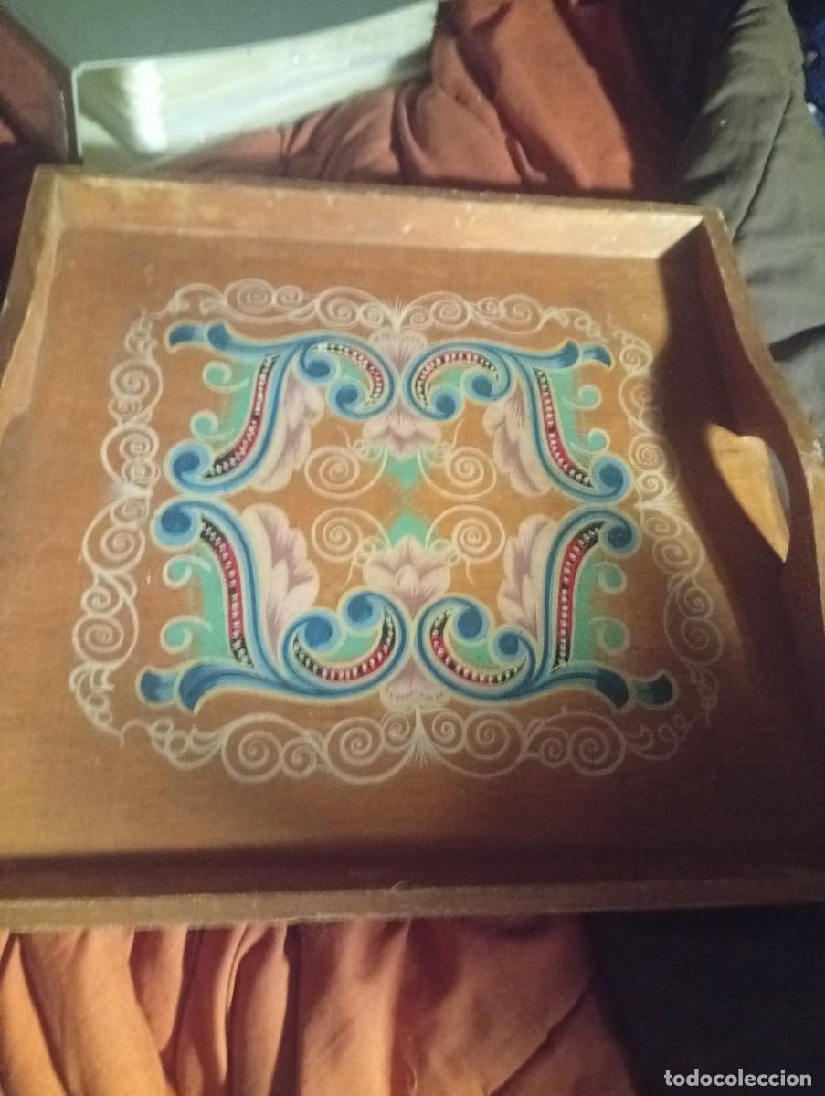 Vintage: Bandeja de madera tradicional - Foto 1