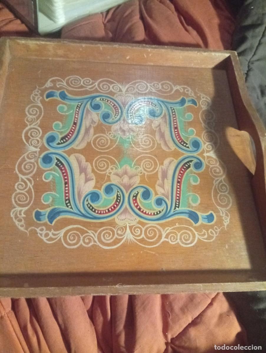 Vintage: Bandeja de madera tradicional - Foto 3