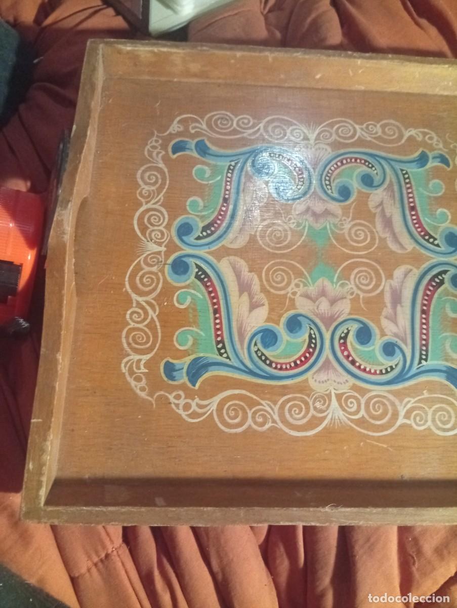 Vintage: Bandeja de madera tradicional - Foto 4