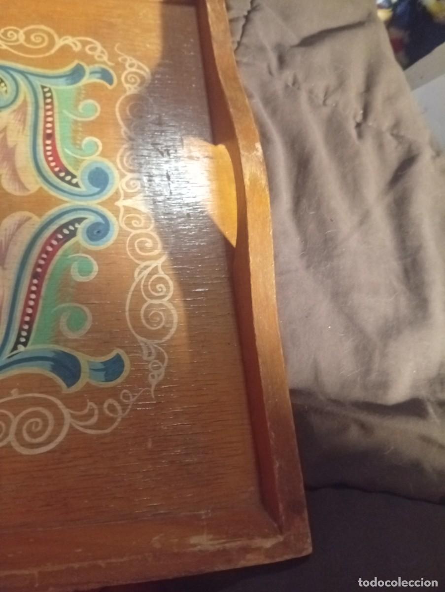 Vintage: Bandeja de madera tradicional - Foto 5