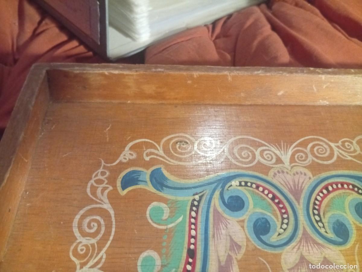 Vintage: Bandeja de madera tradicional - Foto 7