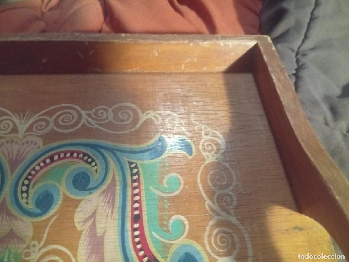 Vintage: Bandeja de madera tradicional - Foto 8