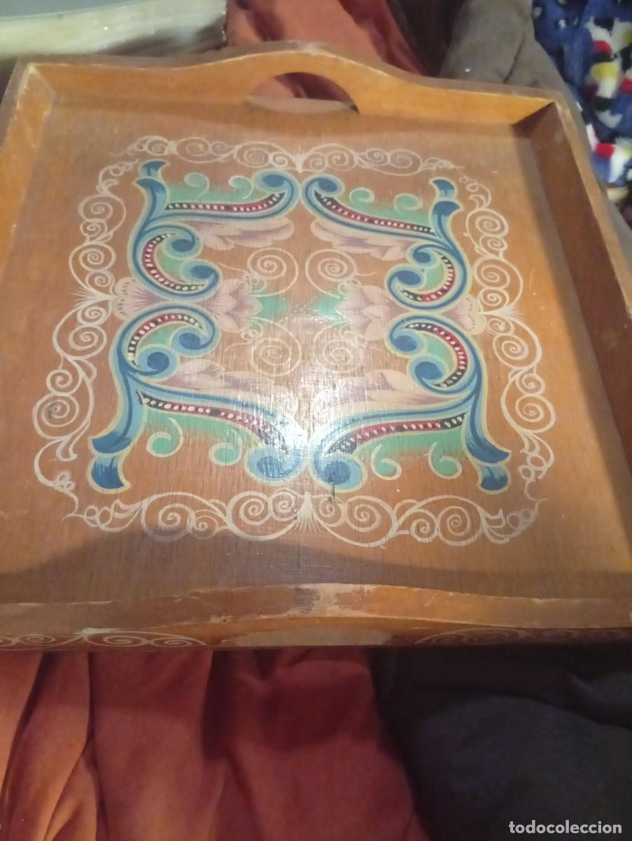 Vintage: Bandeja de madera tradicional - Foto 9