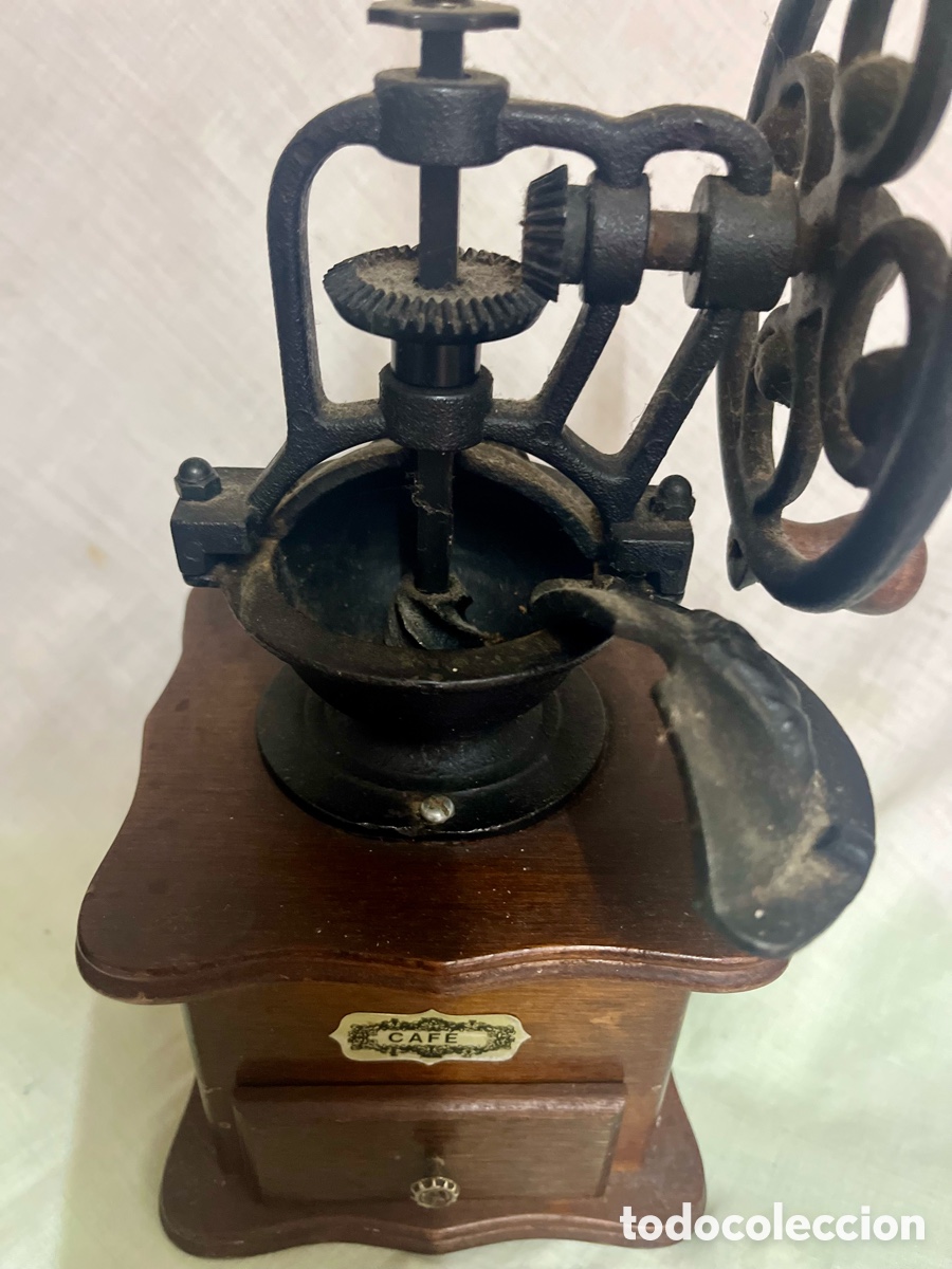 Vintage: ANTIGUO MOLINILLO DE CAF&Eacute; , FUNCIONAL Y ADORNO - Foto 4