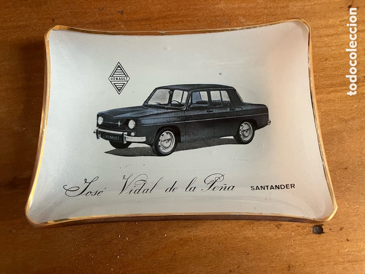 Vintage: Cenicero Renault de opalina