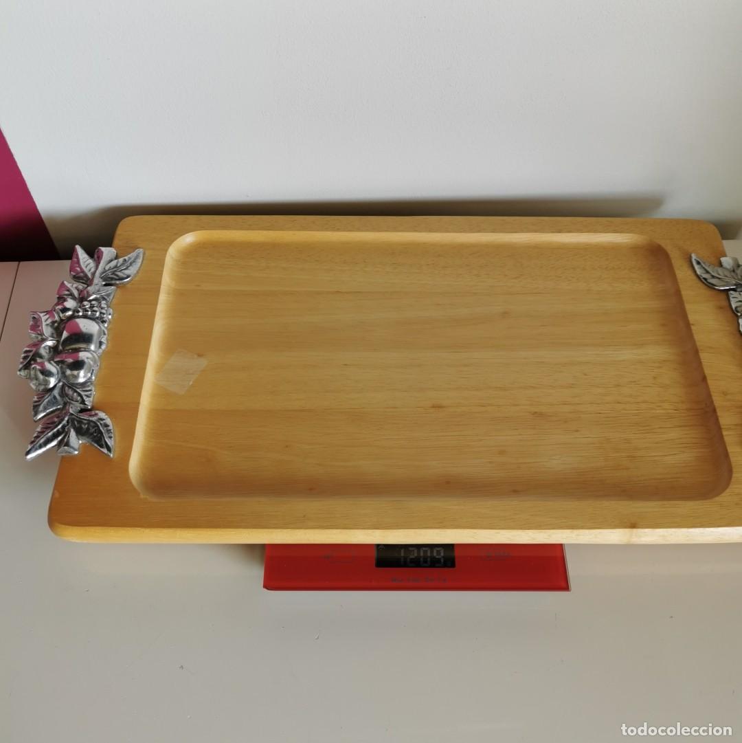 Vintage: BANDEJA DE MADERA Y ESTA&Ntilde;O - Foto 8