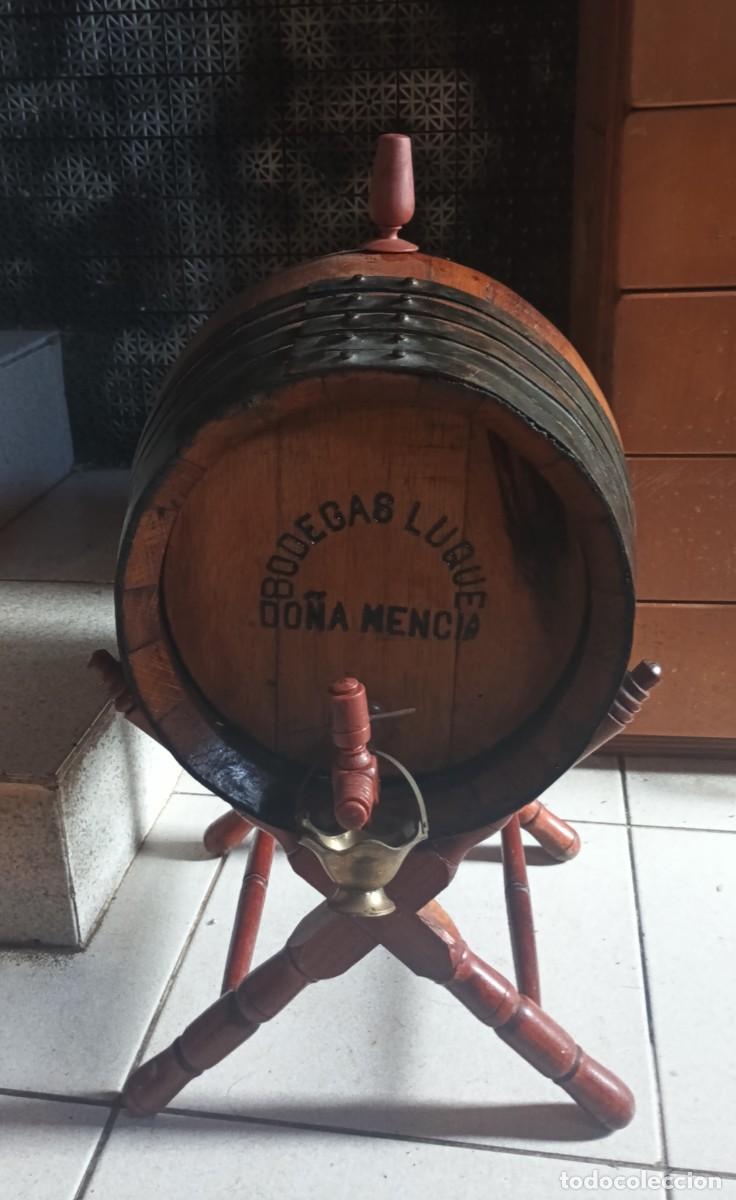 Vintage: BOTA VINO-CON PIE-EN USO. - Foto 4