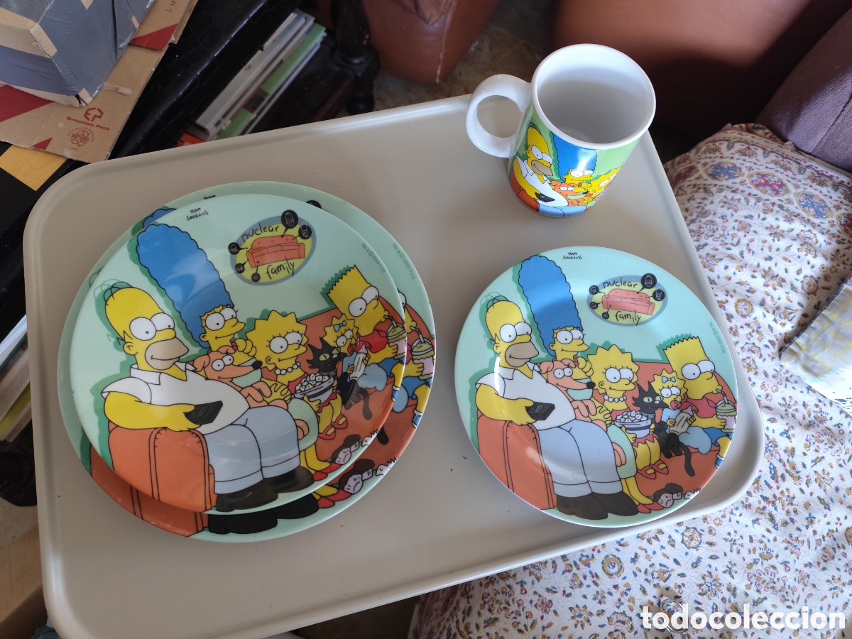 Vintage: Set vajilla Simpsons - Foto 2