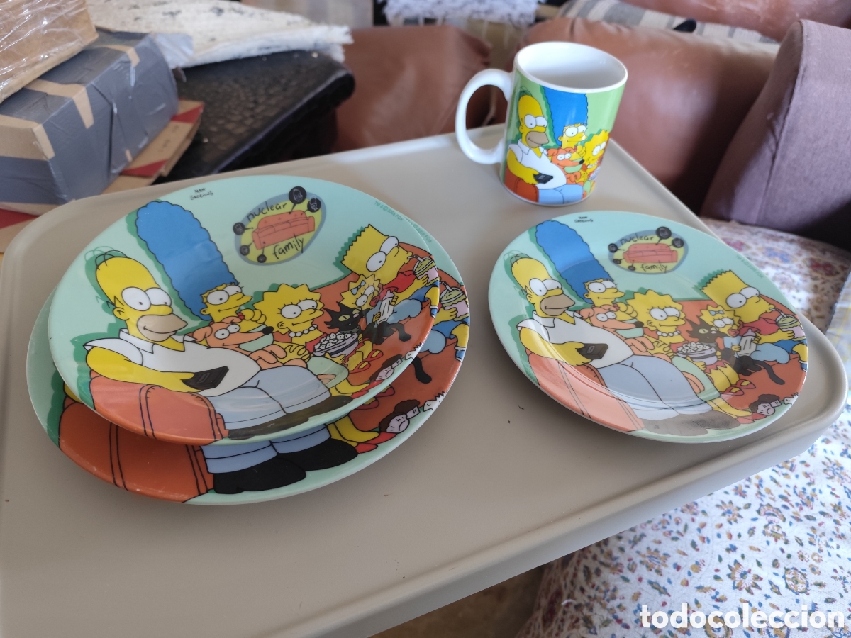 Vintage: Set vajilla Simpsons - Foto 1