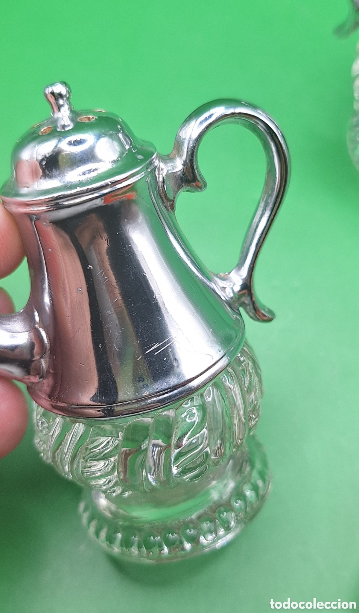 Vintage: Pateja de Salero y Pimentero en Forma de Tetera - Foto 14