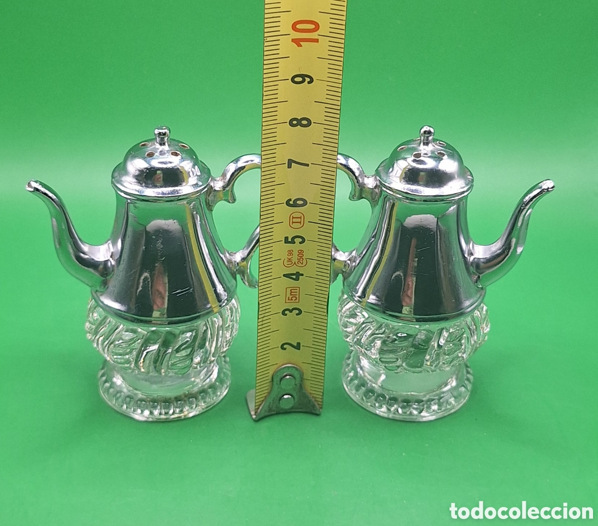 Vintage: Pateja de Salero y Pimentero en Forma de Tetera - Foto 17
