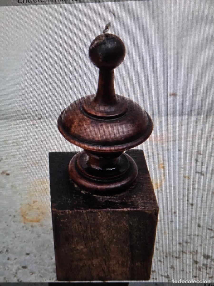 Vintage: pivote de madera antigua - Foto 4