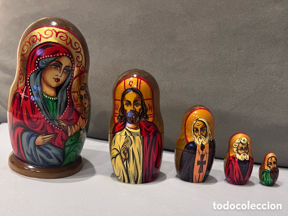 Vintage: Matrioshka o mu&ntilde;eca rusa tradicional - Foto 2