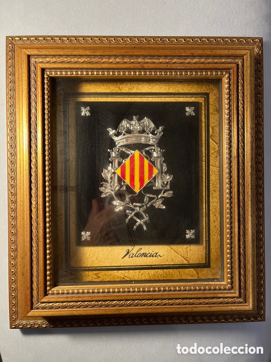 Vintage: Cuadro con escudo de Valencia - Foto 1